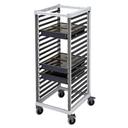 Cambro Camshelving Speckled Gray GN 2/1 Full Size Food Pan Trolley, 32.88 x 25.38 x 67.19 inch