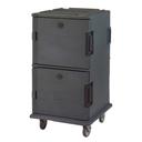 Cambro Non Electric Insulated Tamper Resistant Black Ultra Food Pan Camcart with Security Package, 28 1/8 x 33 3/8 x 54 1/4 inch