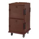 Cambro Non Electric Insulated Tamper Resistant Dark Brown Ultra Food Pan Camcart with Security Package, 28 1/8 x 33 3/8 x 54 1/4 inch