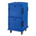 Cambro Non Electric Insulated Tamper Resistant Navy Blue Ultra Food Pan Camcart with Security Package, 28 1/8 x 33 3/8 x 54 1/4 inch