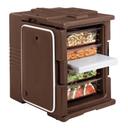 Cambro Insulated Front Loading Dark Brown Ultra Food Pan Camcarrier with Security Package, 18 x 25 x 24 7/8 inch