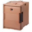 Cambro Insulated Front Loading Coffee Beige Ultra Food Pan Camcarrier with Security Package, 18 x 25 x 24 7/8 inch