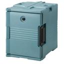 Cambro Insulated Front Loading Slate Blue Ultra Food Pan Camcarrier with Security Package, 18 x 25 x 24 7/8 inch