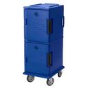 Cambro Non Electric Insulated Tamper Resistant Navy Blue Ultra Food Pan Camcart with Security Package, 20 1/2 x 27 1/8 x 54 inch