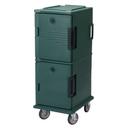 Cambro Non Electric Insulated Tamper Resistant Granite Green Ultra Food Pan Camcart with Security Package, 20 1/2 x 27 1/8 x 54 inch