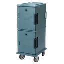 Cambro Non Electric Insulated Tamper Resistant Slate Blue Ultra Food Pan Camcart with Security Package, 20 1/2 x 27 1/8 x 54 inch