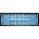 Cambro Black Tray Rail for 6 Feet Versa Food Bar / Work Table
