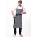 Chef Works Indigo Blue Portland Chefs Bib Apron, 39.5 inch Long x 35 inch Wide