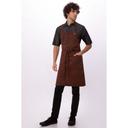 Chef Works Rust Dorset Bib Apron, 34 inch Long x 30 inch Wide