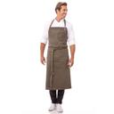 Chef Works Earth Brown Dorset Chefs Bib Apron, 40 inch Long x 39 inch Wide