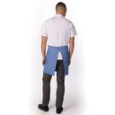Chef Works French Blue Medford Bib Apron, 30.7 inch Long x 38.2 inch Wide