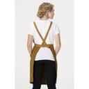 Chef Works Mustard Lockharte Bib Canvas Apron for Unisex, 33.5 inch Long X 31.5 inch Wide