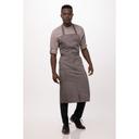 Chef Works Mushroom Brio Chefs Bib Apron for Unisex, 40.2 inch Long x 43.1 inch Wide