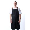 Chef Works Indigo Blue Berkeley Chefs Bib Snap Apron for Unisex, 40.4 inch Long x 39 inch Wide