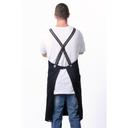 Chef Works Jet Black Berkeley Chefs Bib Snap Apron for Unisex, 40.4 inch Long x 39 inch Wide