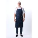 Chef Works Medium Blue Berkeley Chefs Bib Snap Apron for Unisex, 40.4 inch Long x 39 inch Wide