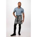Chef Works Grey Olympia Half Bistro Apron for Unisex, 19.1 inch Long x 31.7 inch Wide