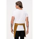 Chef Works Mustard Lockharte Half Bistro Canvas Apron for Unisex, 19 inch Long x 31.5 inch Wide