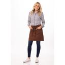 Chef Works Rust Dorset Half Bistro Apron, 19 inch Long x 31 inch Wide