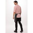 Chef Works Black Manhattan Half Bistro Apron, 19 inch Long x 28.5 inch Wide