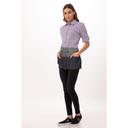 Chef Works Indigo Blue Manhattan Waist Apron, 12 inch Long x 23 inch Wide