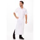 Chef Works White Bar Apron for Unisex, 33 inch Long x 27.5 inch Wide