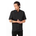 Chef Works Black 2XL Modern Fit Springfield Chef Coat for Men