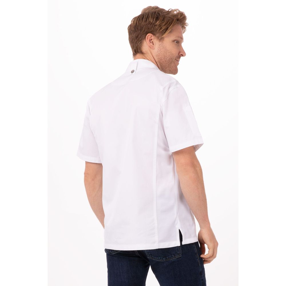 Chef Works White Medium Modern Fit Rochester Chef Coat