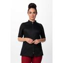 Chef Works Black Large Modern Fit Arcadia Chef Coat for Women