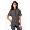 Chef Works Black Extra Large Modern Fit Chelsea Chef Coat for Women