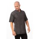 Chef Works Black Large Modern Fit Delancey Chef Coat for Unisex