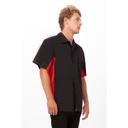 Chef Works Black Red Mesh 4XL Classic Fit Universal Contrast Shirt for Men