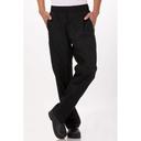Chef Works Black Small Classic Fit Cool Vent Baggy Chef Pant