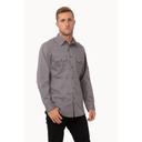 Chef Works Grey Extra Small Classic Fit Pilot Shirt for Men