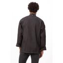 Chef Works Black Modern Fit Large Gramercy Denim Chef Coat for Men