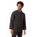 Chef Works Black Modern Fit Medium Gramercy Denim Chef Coat for Men