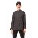 Chef Works Black Modern Fit Medium Gramercy Denim Chef Coat for Women