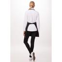 Chef Works Black V-Neck Tuxedo Apron, 33 inch Long x 27.5 inch Wide