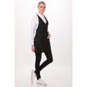 Chef Works Black V-Neck Tuxedo Apron, 33 inch Long x 27.5 inch Wide