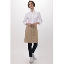 Chef Works Khaki Half Bistro Apron, 19 inch Long x 27.5 inch Wide