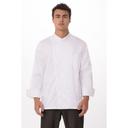 Chef Works White Generous Fit Oslo Premium Cotton Chef Coat for Unisex, 62 inch