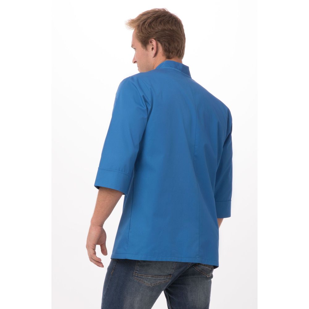 Chef Works Blue 3XL Classic Fit Morocco Chef Coat for Unisex