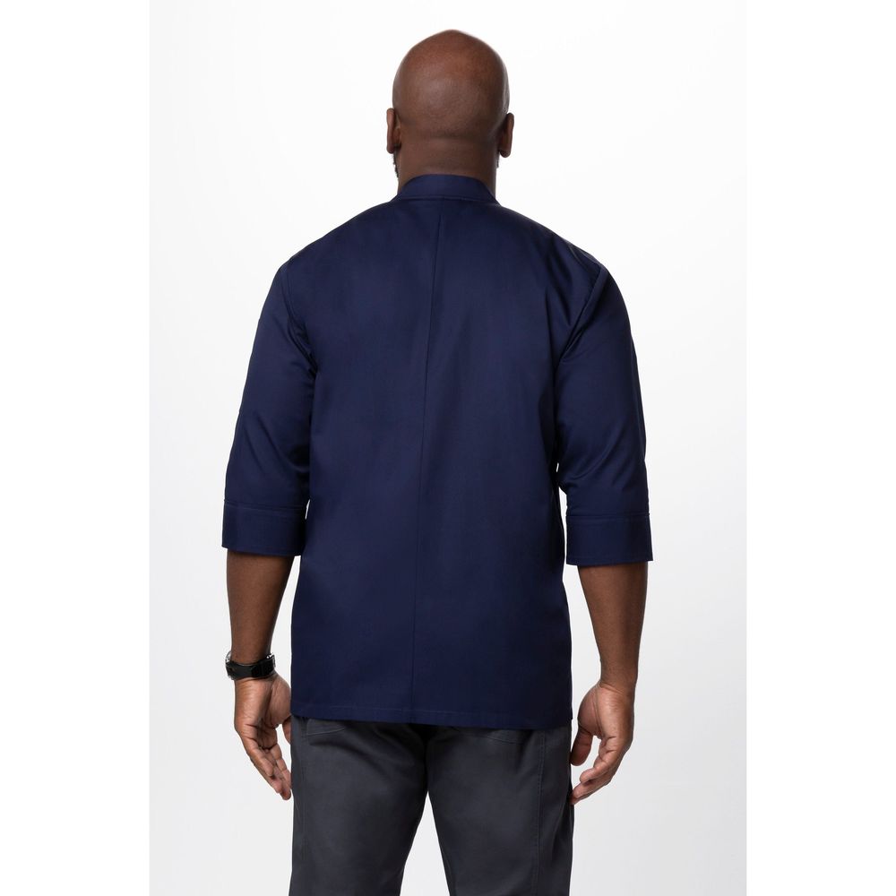 Chef Works Navy 3XL Classic Fit Morocco Chef Coat for Unisex
