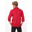 Chef Works Red Medium Classic Fit Morocco Chef Coat for Unisex