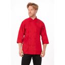Chef Works Red Medium Classic Fit Morocco Chef Coat for Unisex