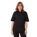 Chef Works Black Medium Classic Fit Avignon Bistro Shirt for Women