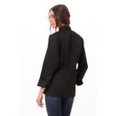 Chef Works Black Medium Classic Fit Sofia Chef Coat for Women