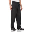 Chef Works Black 4XL Classic Fit Essential Baggy Chef Pant for Men