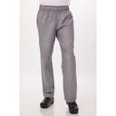 Chef Works Small Check Small Classic Fit Essential Baggy Chef Pant for Men