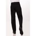 Chef Works Black Large Classic Fit Lightweight Slim Chef Pant for Men